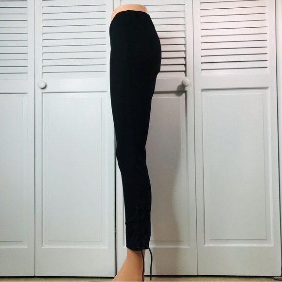 RAG & BONE Black Simone Lace Up Cropped Pant Size 2 - Picture 4 of 10